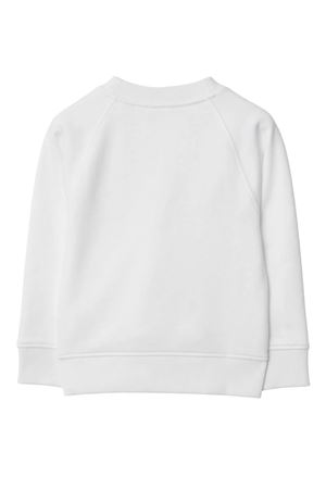 white cotton sweatshirt BURBERRY KIDS | 8079788A1464